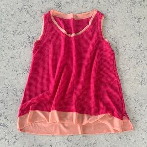 Vibrant Pink Sleeveless Tank Top